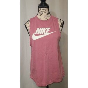 Nike Logo Women's Tank Top PINK Training Running Size MEDIUM
